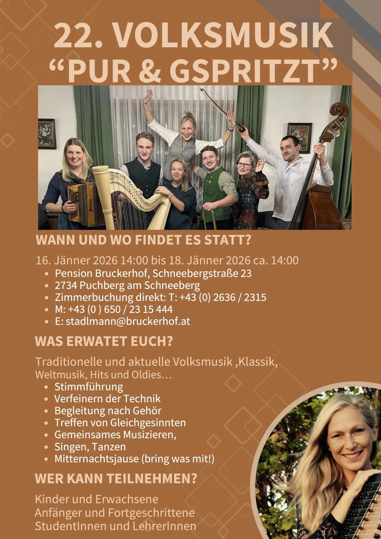 Volksmusik "pur & g’spritzt" 2026 - Bild 1